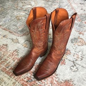 Lucchese Artisan Leather Cowboy Boots NEW (10)